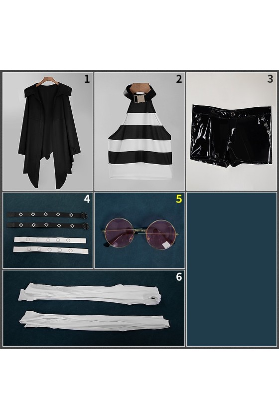 2XXT Cosplay Vtuber Shiina Yuika Prisoner No.417 Cosplay Costume